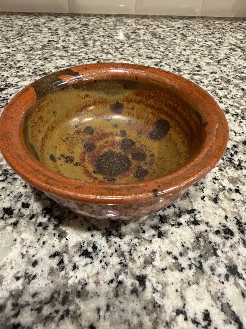 Vintage  signed studio pottery bowl